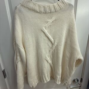 Elegant Cream Turtleneck Sweater